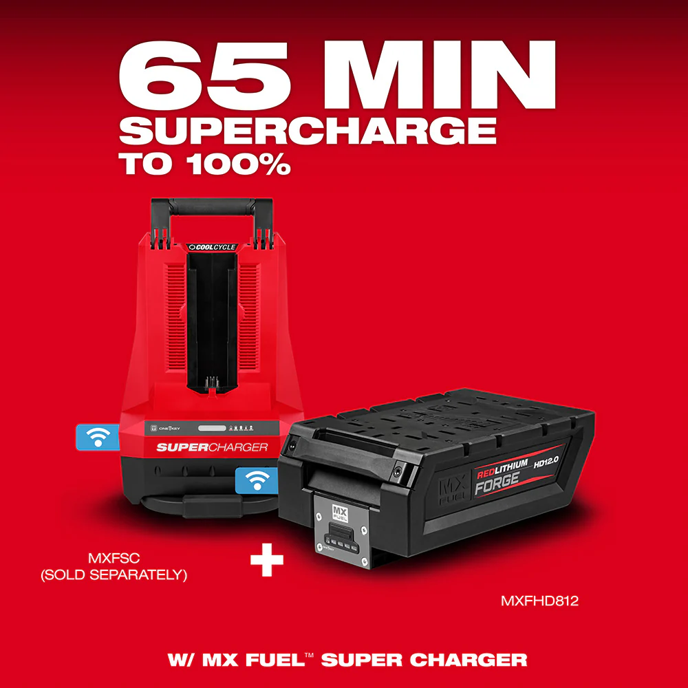 Milwaukee MX FUELâ„¢ REDLITHIUMâ„¢ FORGEâ„¢ HD12.0 Battery Pack - Image 7