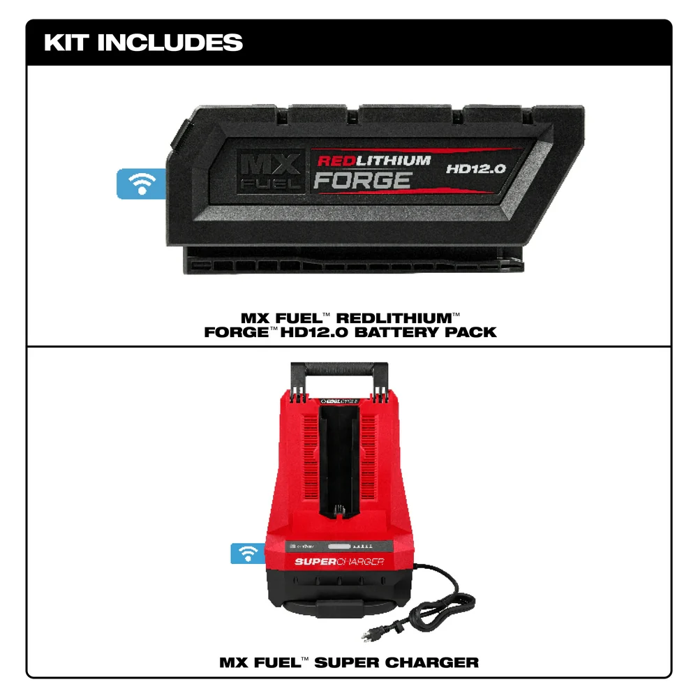 Milwaukee MX FUELâ„¢ REDLITHIUMâ„¢ FORGEâ„¢ HD12.0 Battery/Super Charger Expansion Kit - Image 3