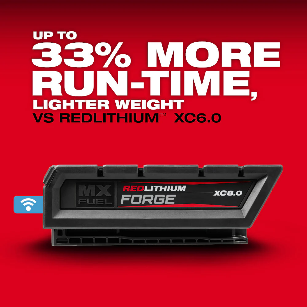 Milwaukee MX FUELâ„¢ REDLITHIUMâ„¢ FORGEâ„¢ XC 8.0 Battery Pack - Image 5