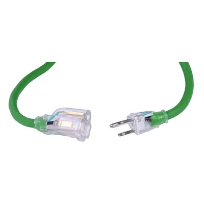 Outdoor SJEOW Extension Cord Lighted Single Tap Green - Image 19
