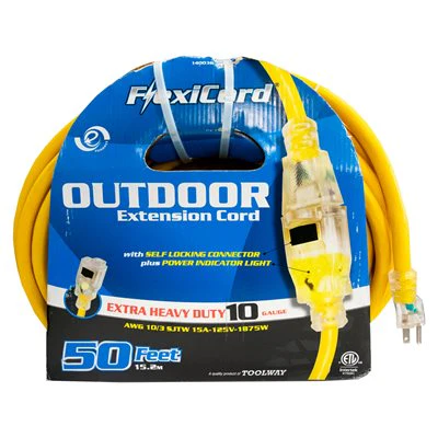 Outdoor SJTW Extension Cord Lighted Single Tap Yellow - Image 30