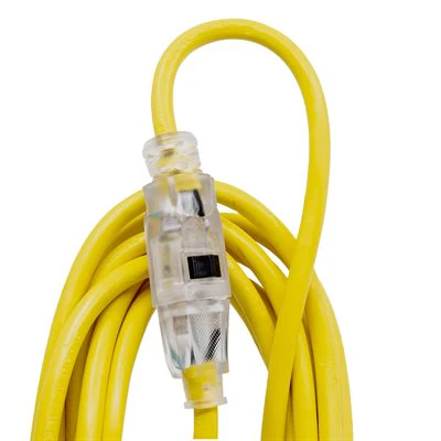 Outdoor SJTW Extension Cord Lighted Single Tap Yellow - Image 48