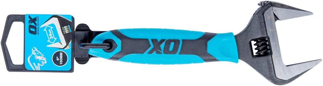 OX Pro 8" Wide Jaw Adjustable Wrench - Image 3