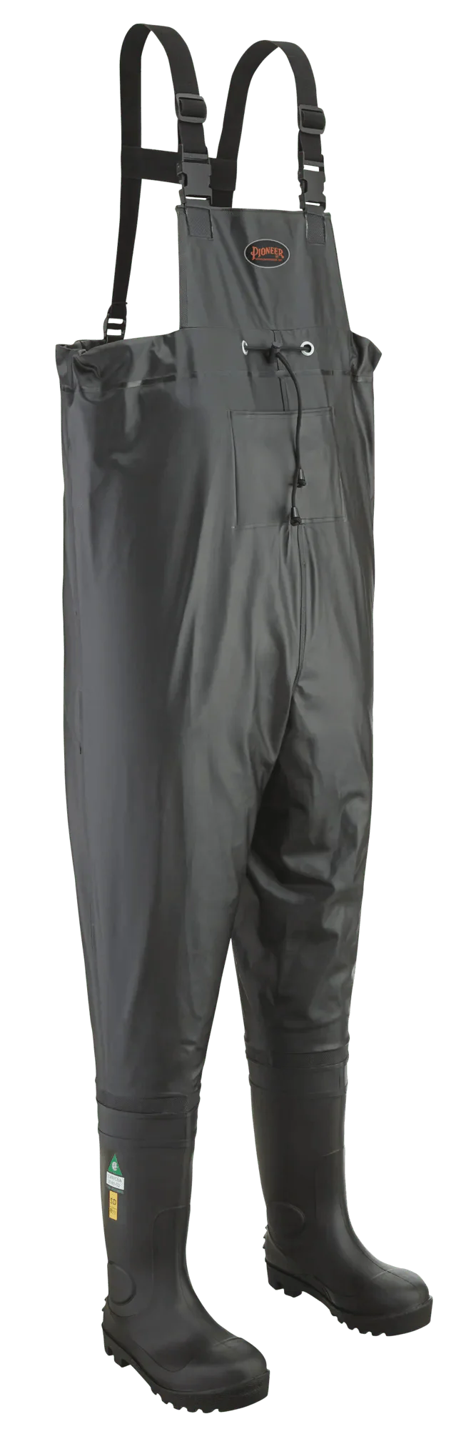Pioneer Black Steel Toe/Plate Chest Wader