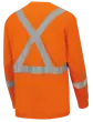Pioneer Flame Resistant Long Sleeved Safety Shirt - Hi-Viz Orange Cotton - Image 2