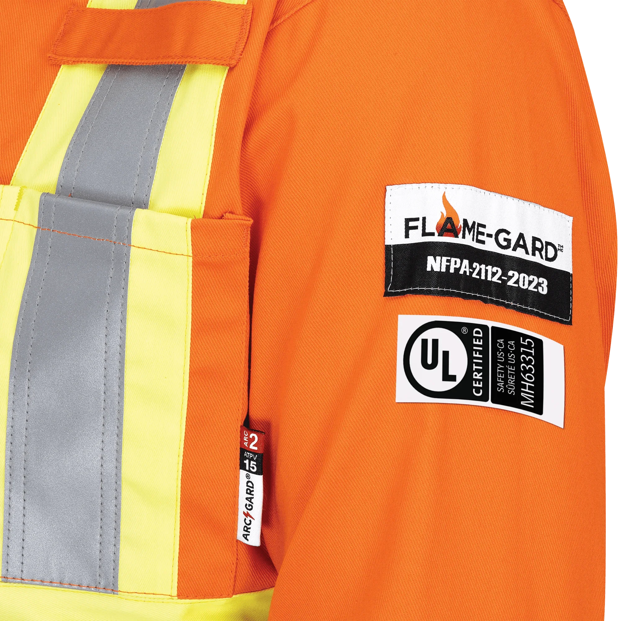 Pioneer Hi-Vis 100% Cotton Flame Resistant Safety Coveralls - Image 10