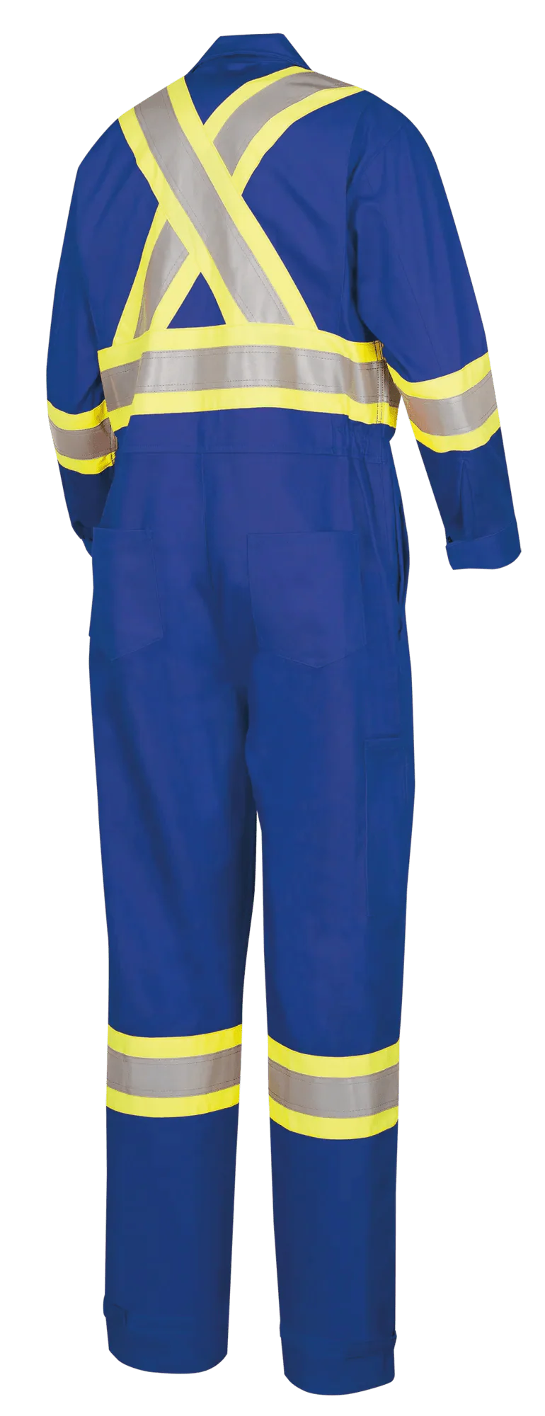 Pioneer Hi-Vis 100% Cotton Flame Resistant Safety Coveralls - Image 4