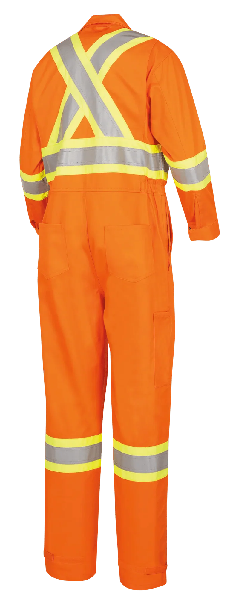 Pioneer Hi-Vis 100% Cotton Flame Resistant Safety Coveralls - Image 9