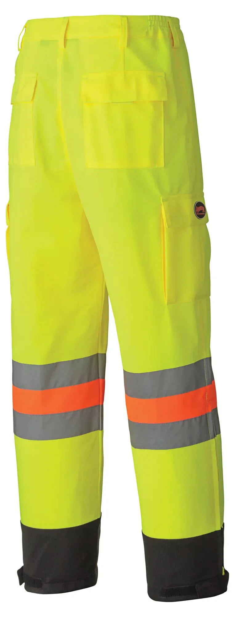 Pioneer Hi-Viz Yellow MTQ Approved Tricot Polyester Breathable Traffic Safety Pants - Image 2