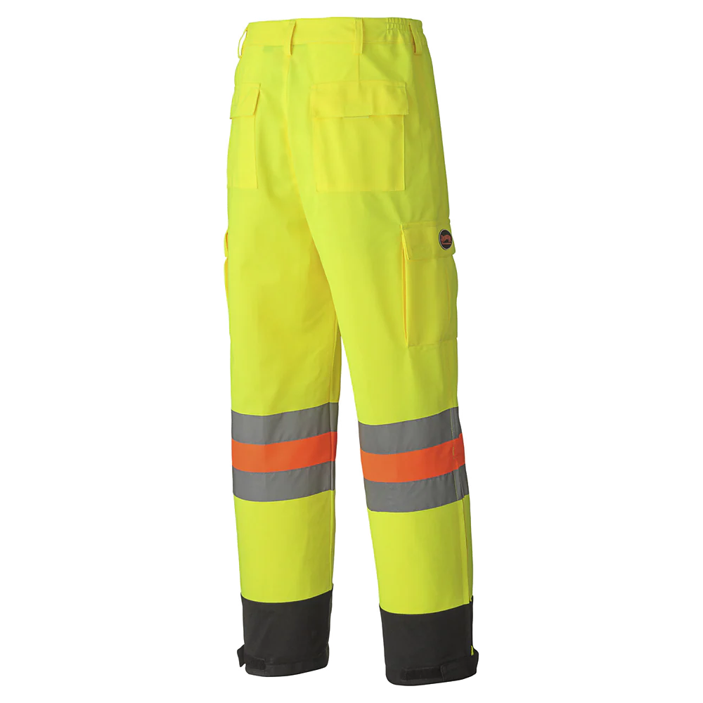 Pioneer Hi-Viz Yellow MTQ Approved Tricot Polyester Breathable Traffic Safety Pants - Image 4