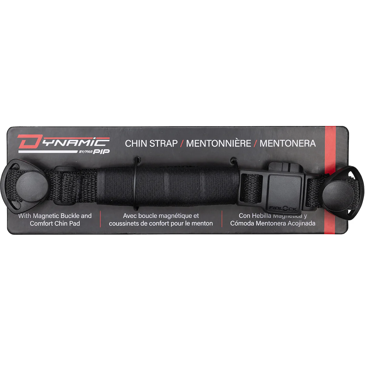 PIP DynaClic 4-Point Chin Strap w/ Magnetic Clip & Chin Pad