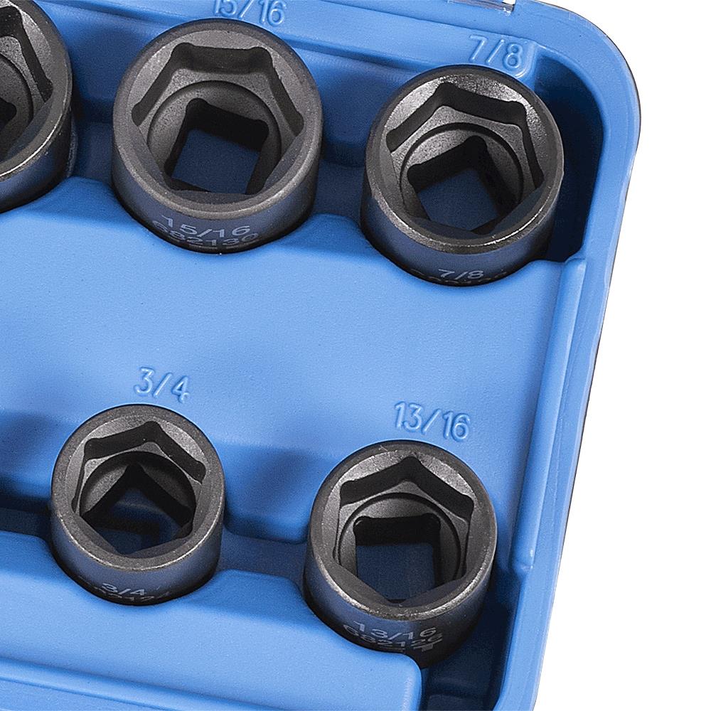 Jet 13 pc. 1/2" Drive 6-point SAE Impact Socket Set - Image 2