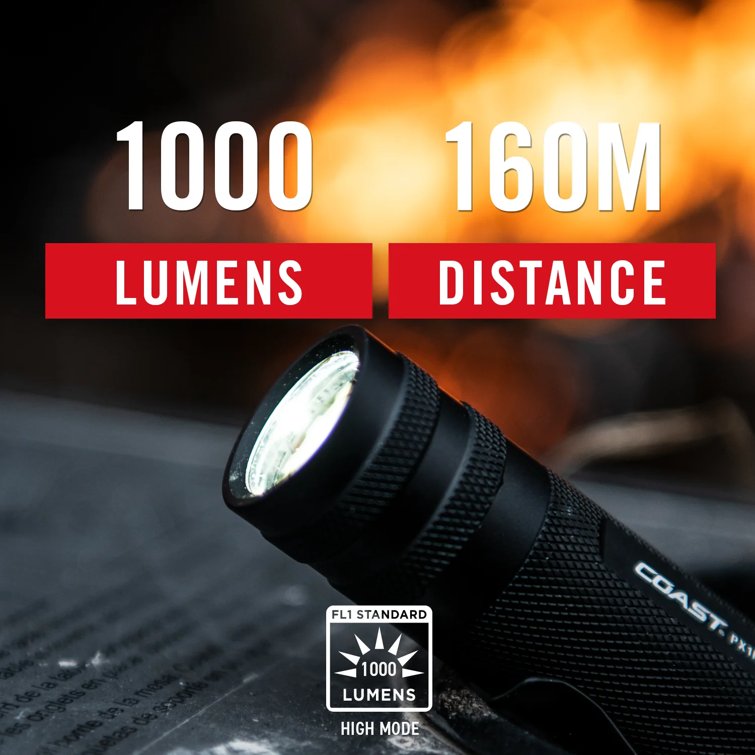 Coast PX1R Rechargeable Pure Beam Focusing LED Flashlight - Image 2