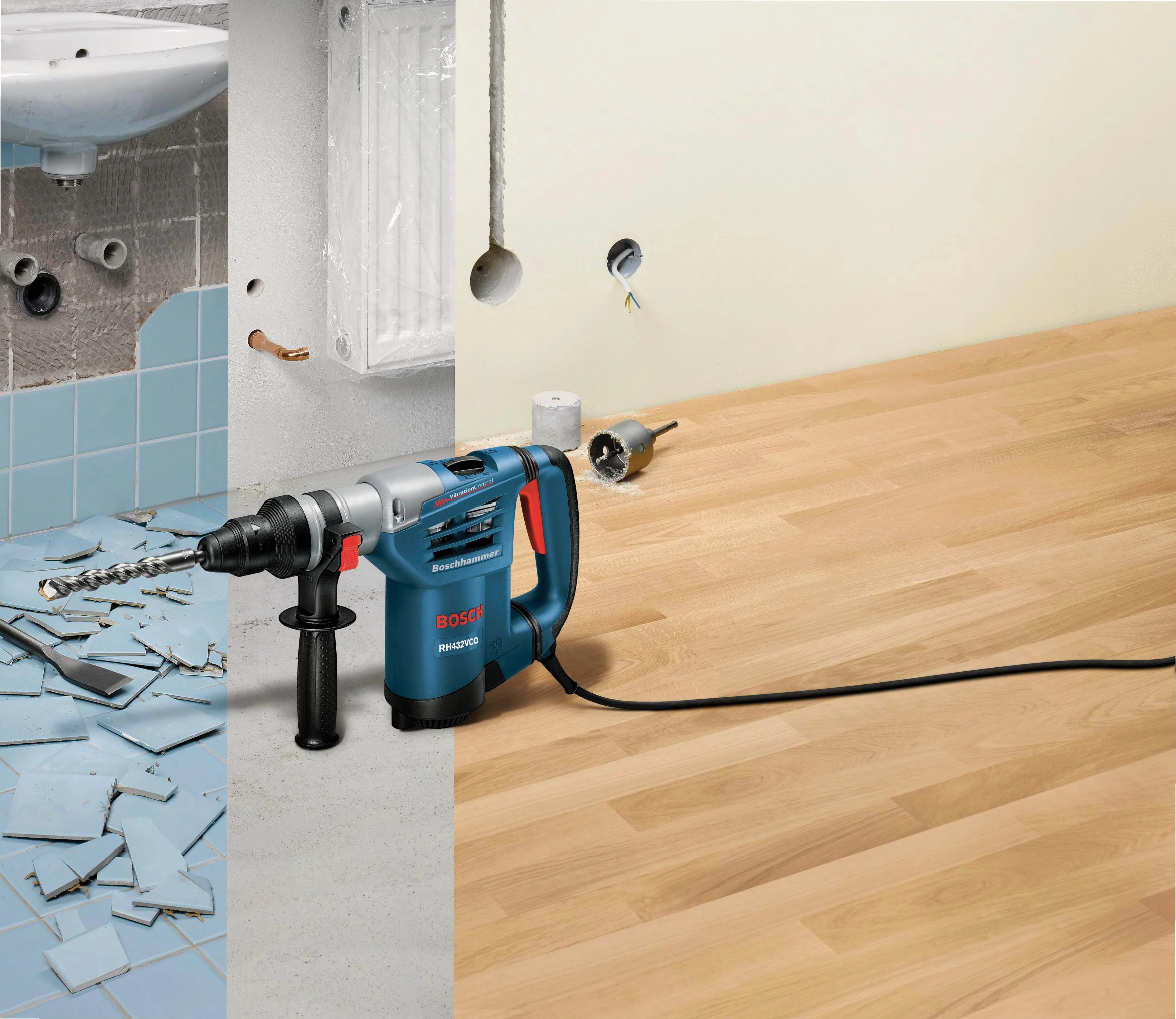 Bosch SDS Plus® 1-1/4" Rotary Hammer w/ Quick-Change Chuck System - Image 6