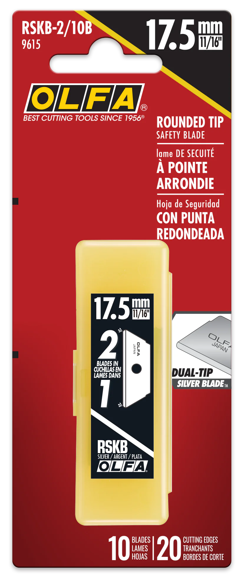 Olfa 10PK RSKB Round Tip Dual-Edge Safety Blades - Image 3