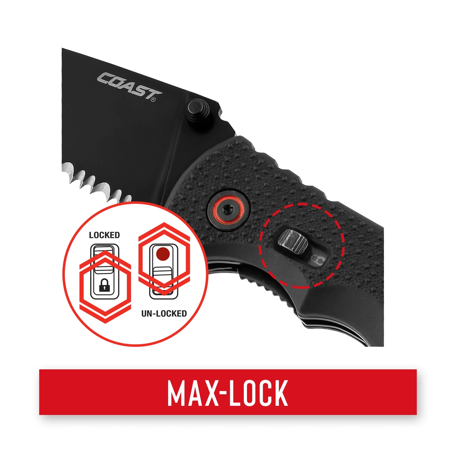 Coast RX350 Max Lock Knife - 3.625" - Image 3