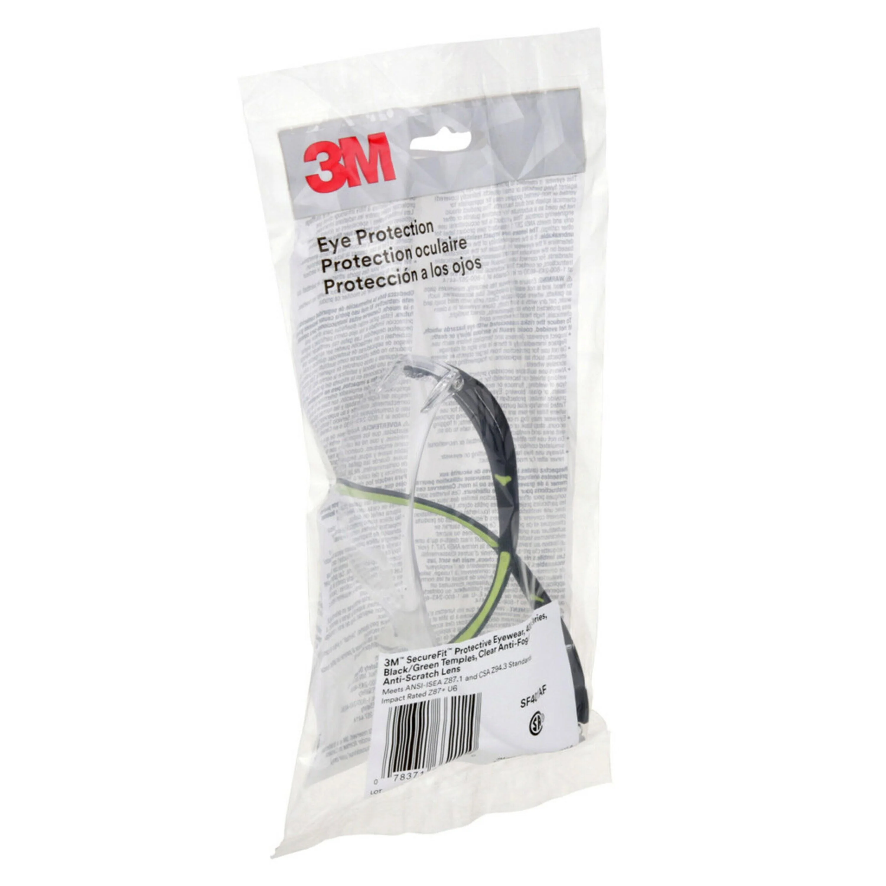 3M™ SecureFit™ Protective Safety Glasses w/ Clear Anit-Fog Lens - Image 6
