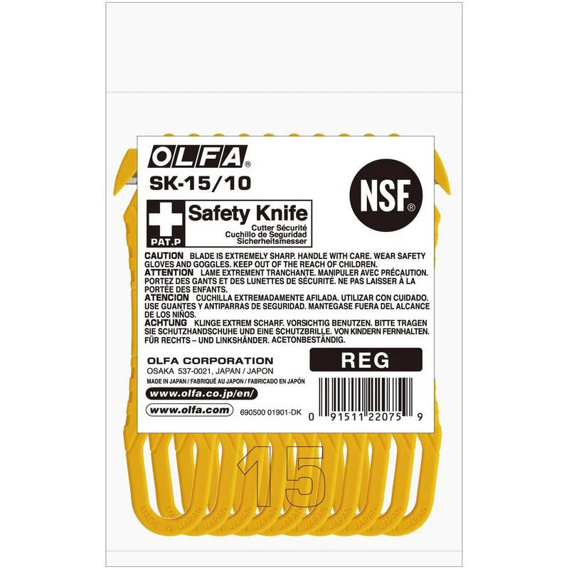 Olfa 10PK SK-15/10 Disposable Concealed Blade Safety Knife - Image 3