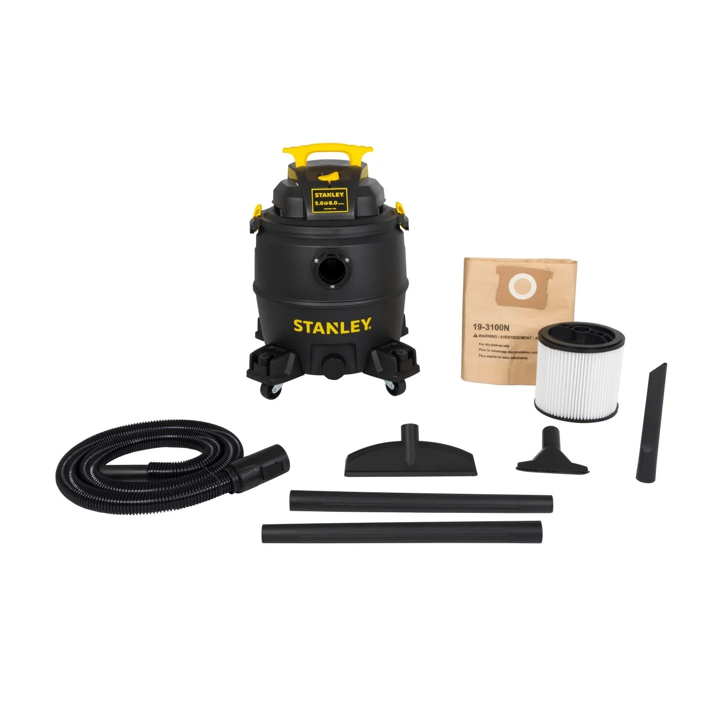 Stanley 8 Gallon Poly Vacuum 5HP - Image 3