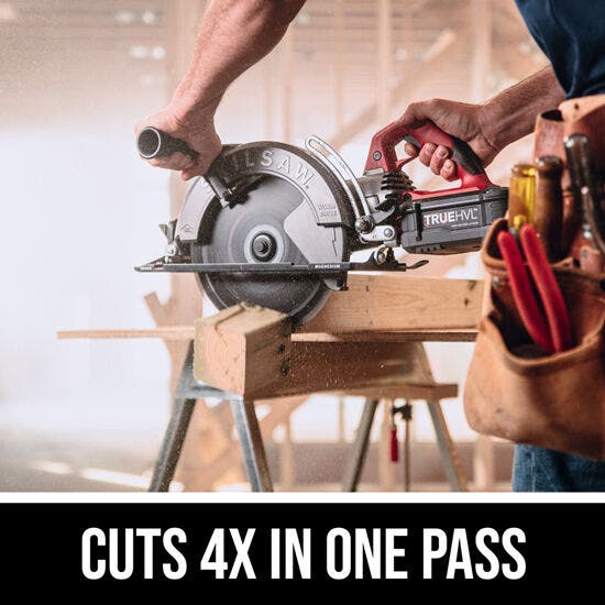 Skil 10-1/4" TRUEHVL™ Cordless Worm Drive SKILSAW® Kit - Image 3