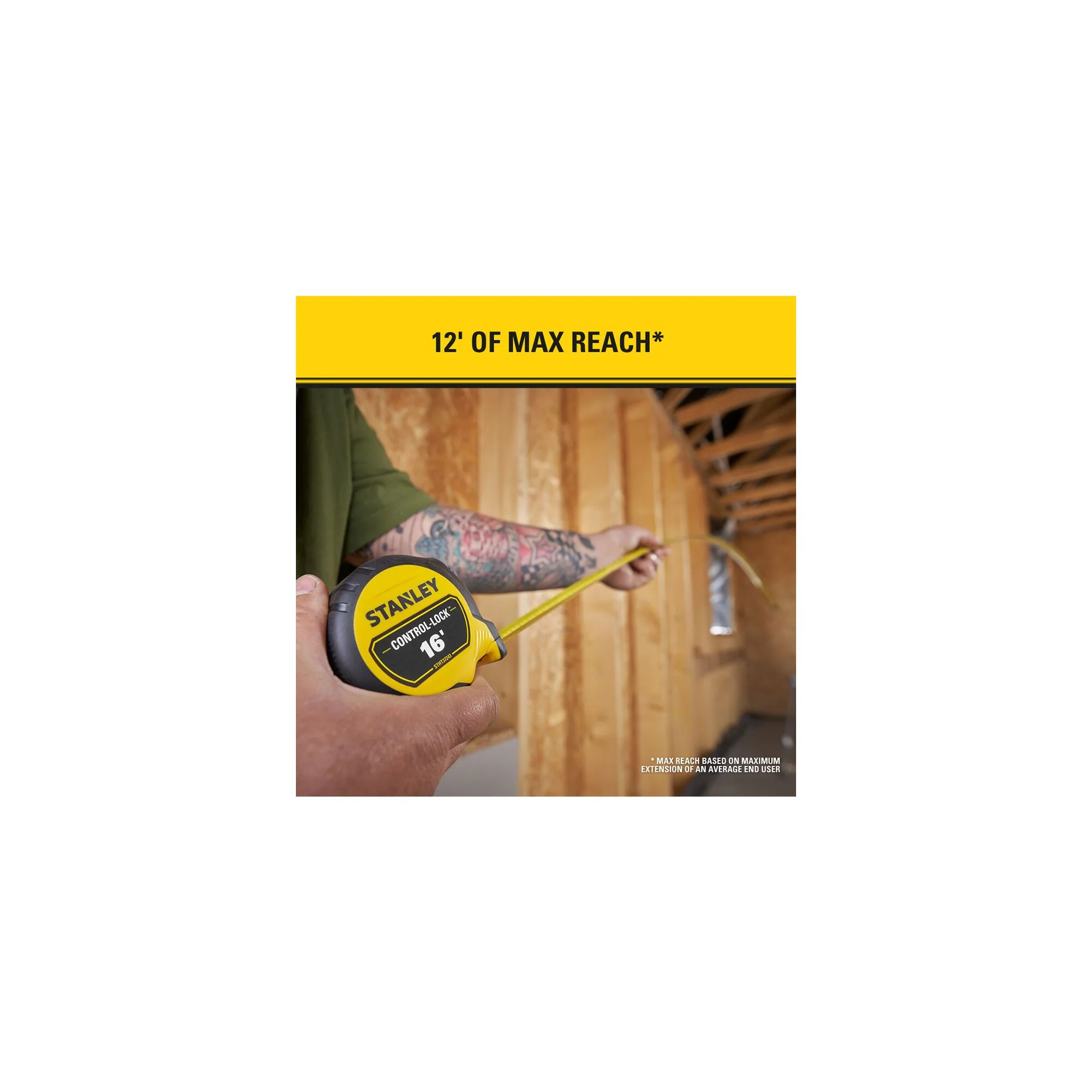 Stanley 16ft Control-Lock Tape Measure - Image 11