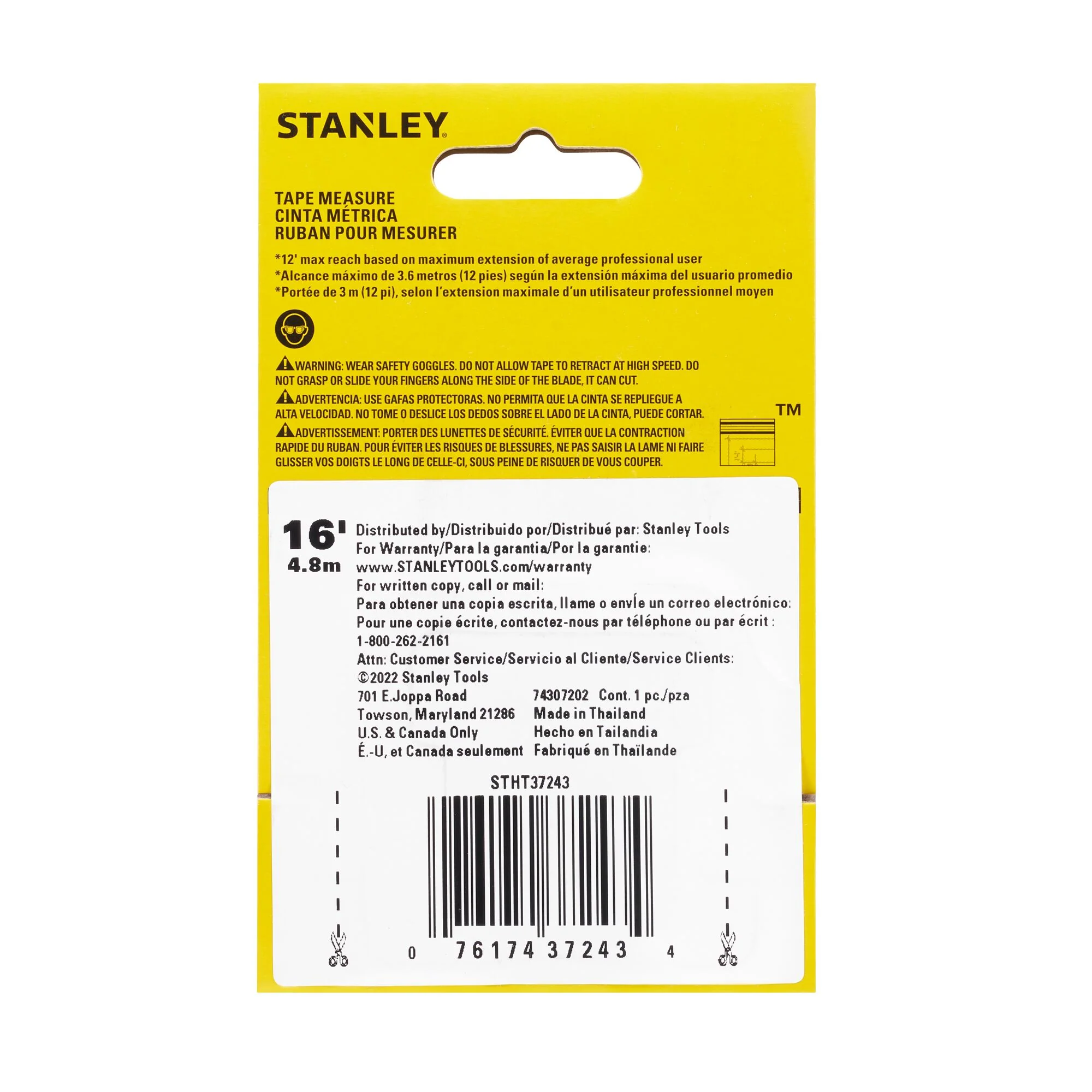 Stanley 16ft Control-Lock Tape Measure - Image 6