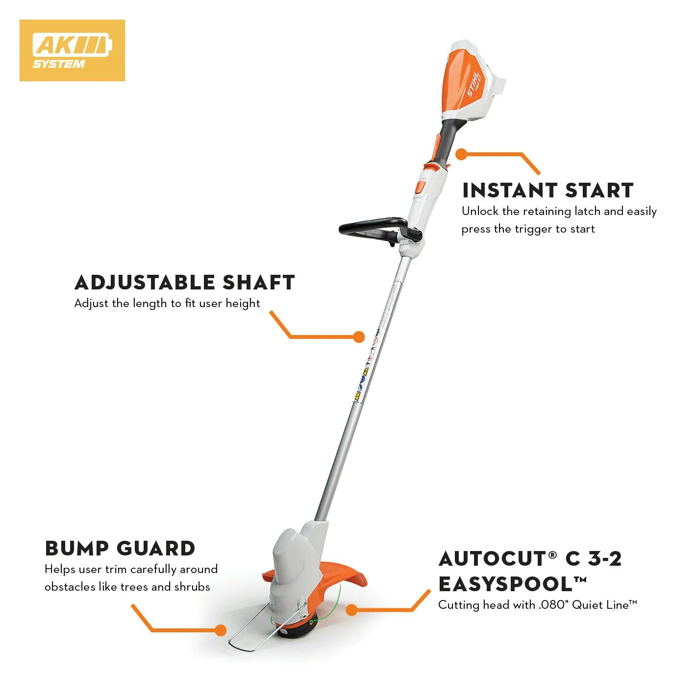 STIHL FSA 57 Cordless Grass Trimmer 36V Kit - Image 2