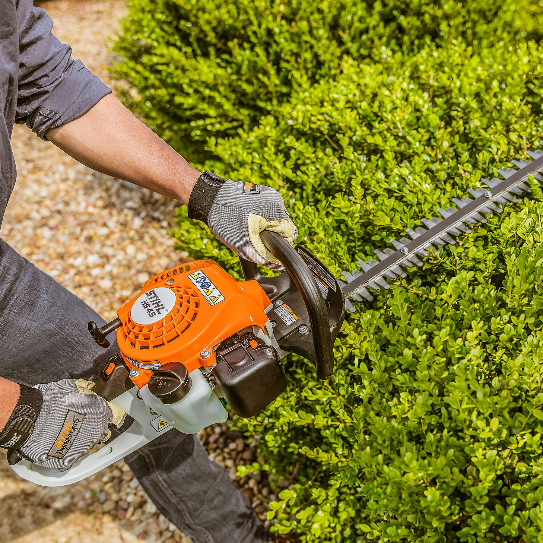 STIHL HS 45 18" Lightweight Gas Powered Hedge Trimmer (27.2cc) - Image 8