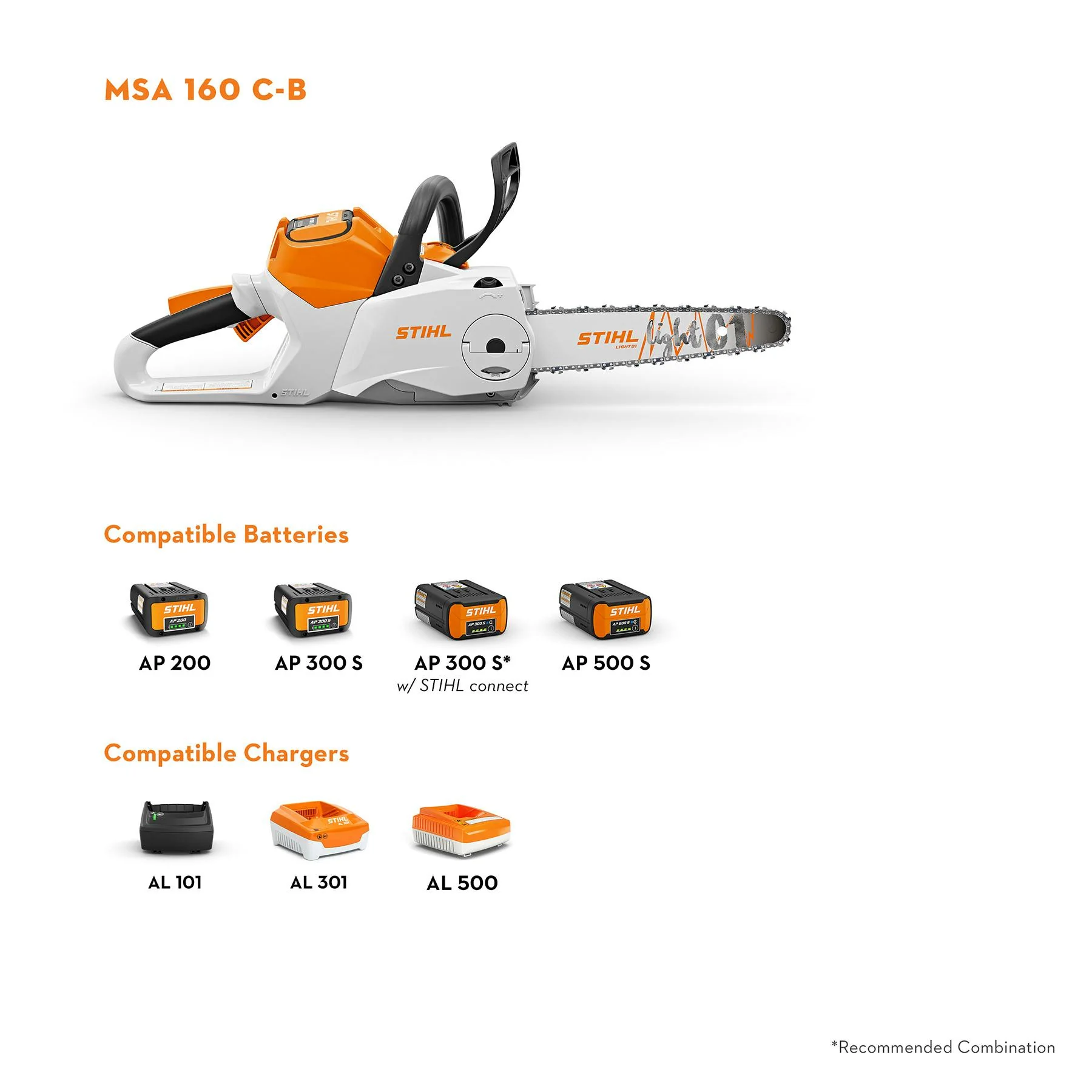 STIHL MSA 160 C-B 36V 12" Cordless Chainsaw (AP System) - Tool Only - Image 3
