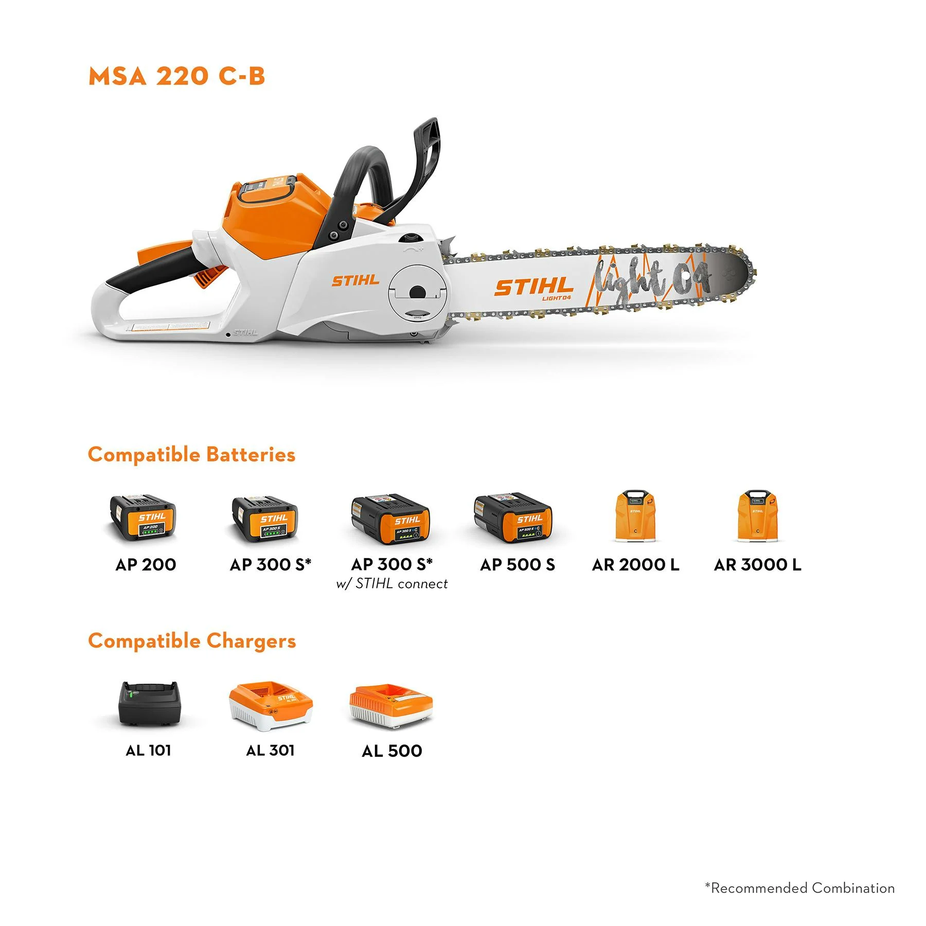 STIHL MSA 220 C-B 36V 14" Cordless Chainsaw (AP System) - Tool Only - Image 3