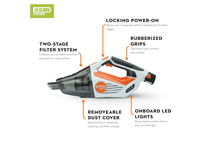 STIHL SEA 20 Cordless Handheld Vacuum Cleaner Kit (AS System) - Image 3