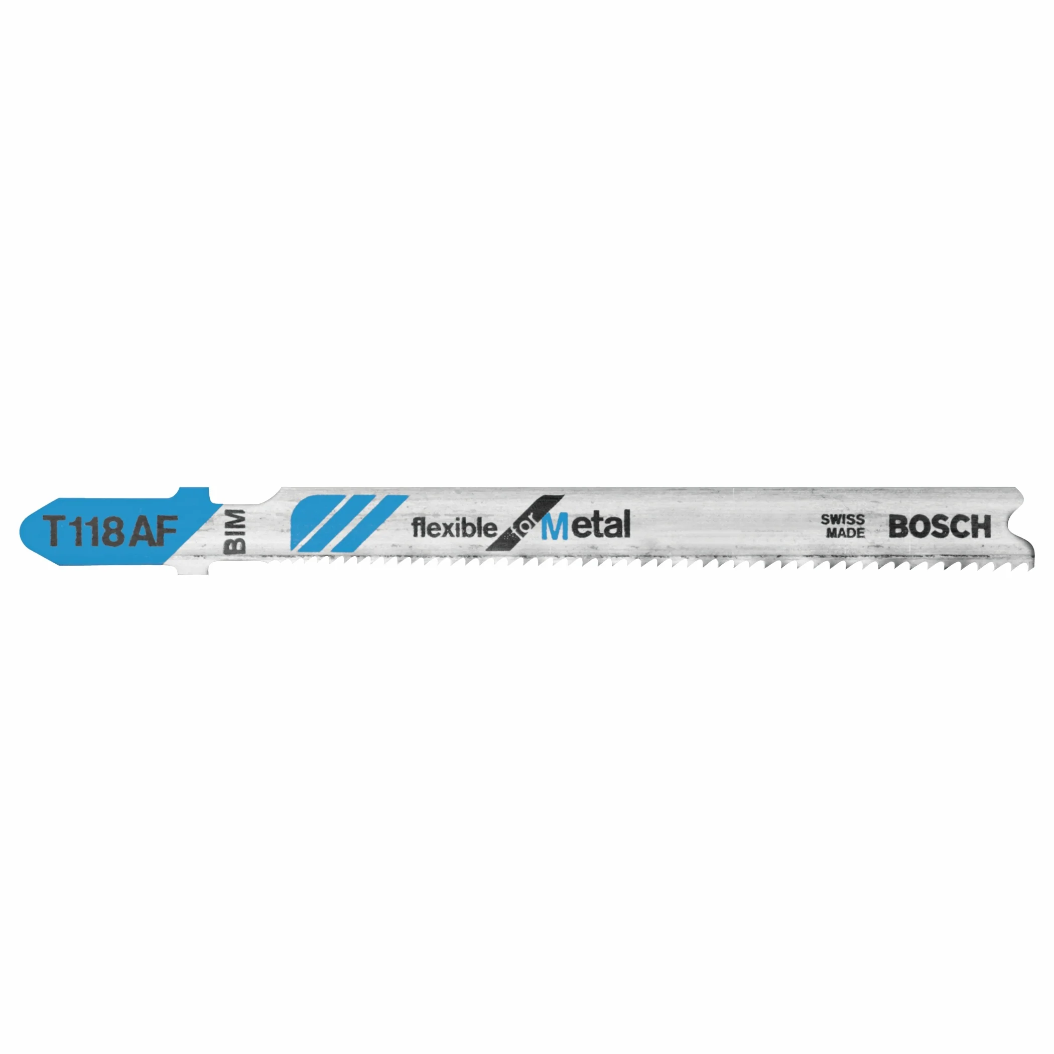 Bosch 100 pc. 3-5/8" 17-24 TPI Flexible For Metal T-Shank Jig Saw Blades