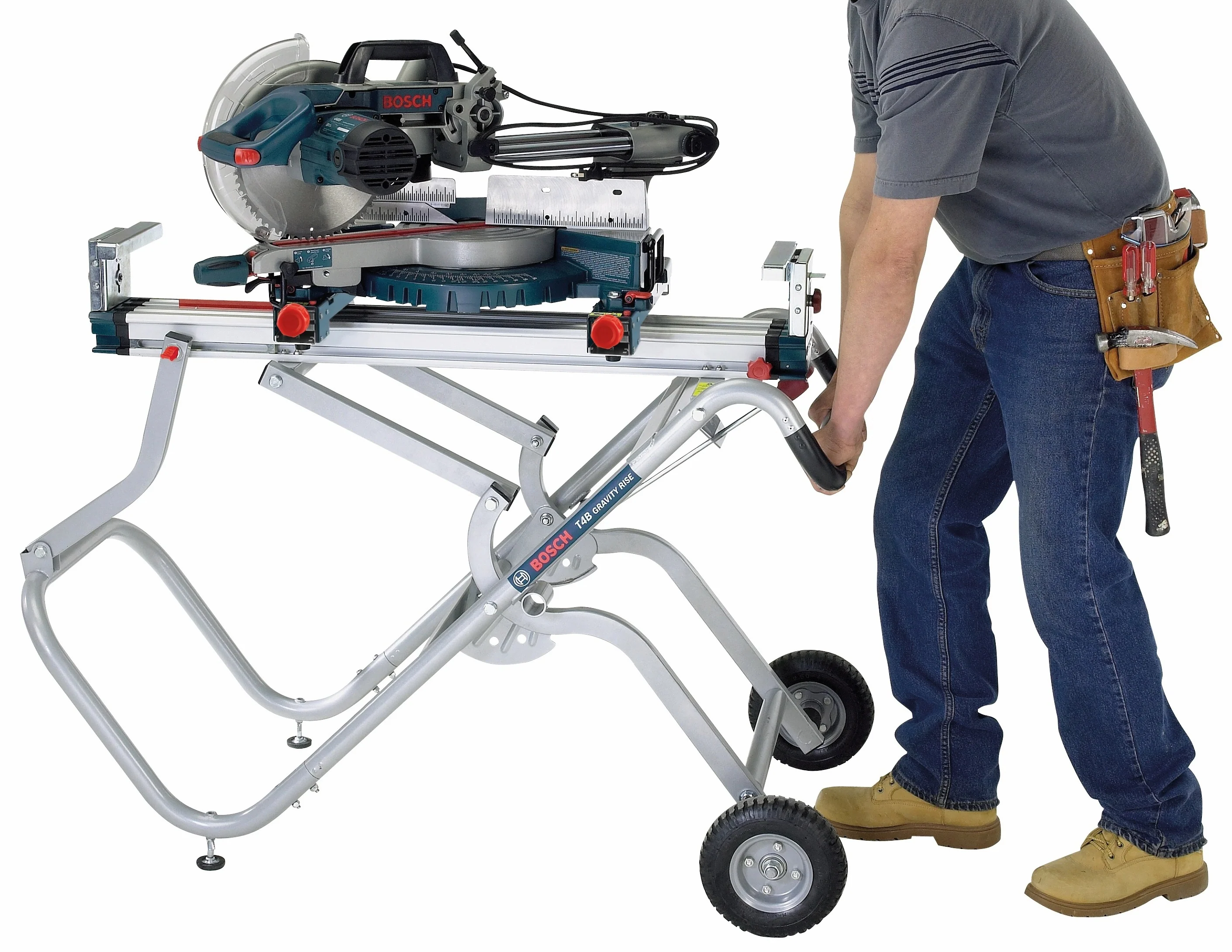 Bosch Gravity-Rise Miter Saw Stand w/ Wheels - Image 5