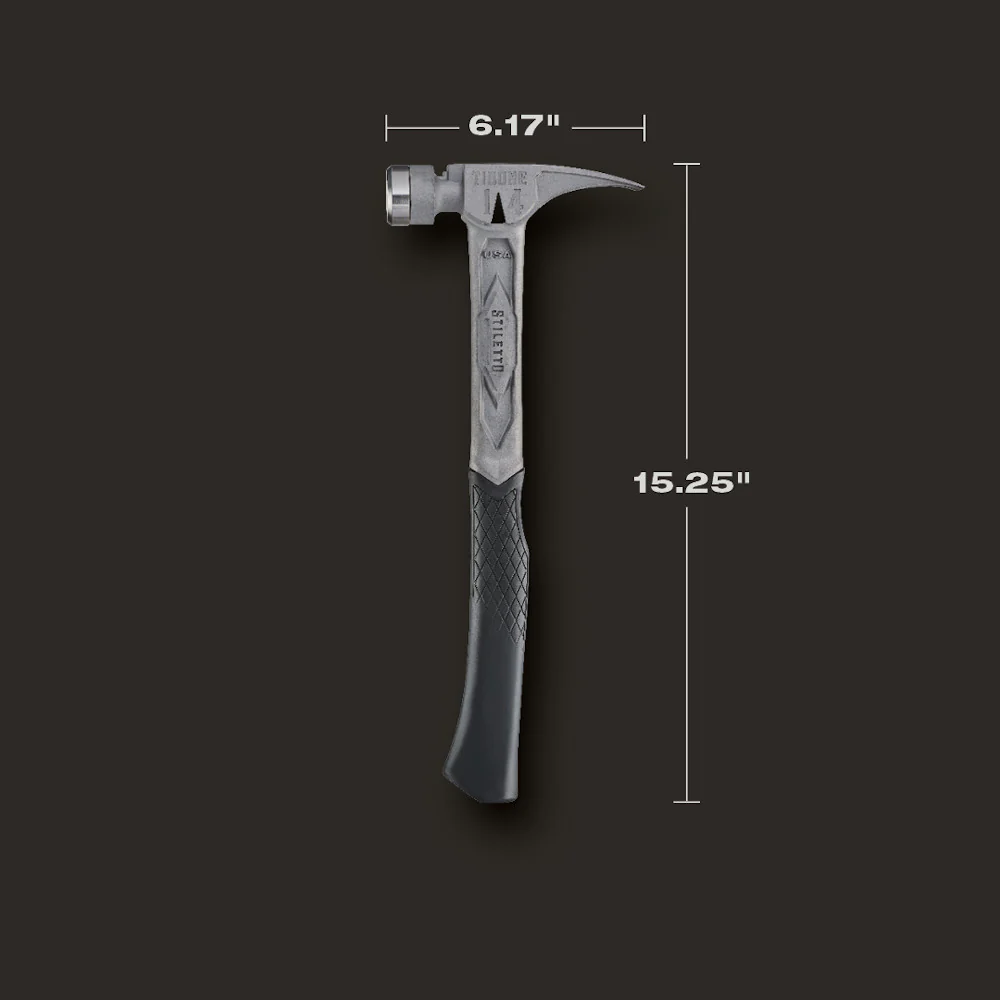 Stiletto® TIBONE⢠14oz Smooth/Curved Titanium Framing Hammer - Image 3