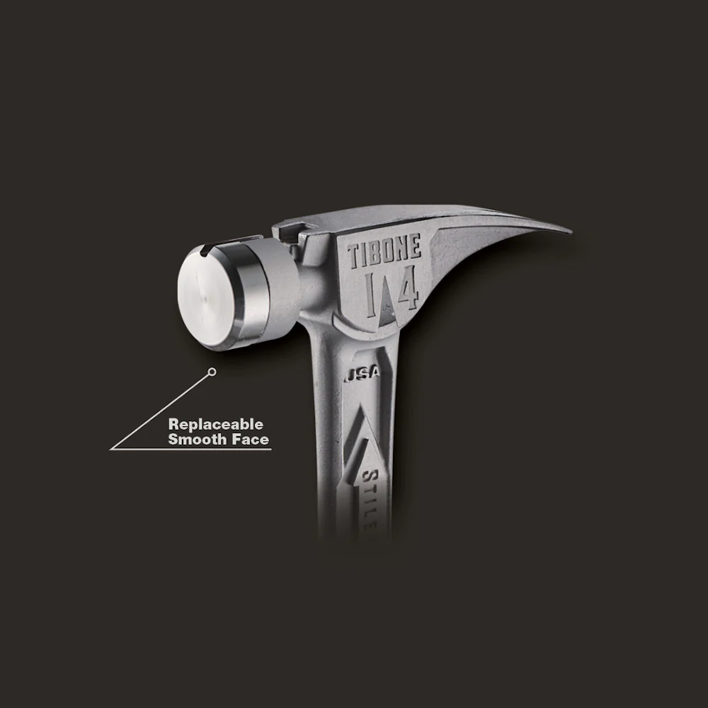 Stiletto® TIBONE⢠14oz Smooth/Curved Titanium Framing Hammer - Image 4