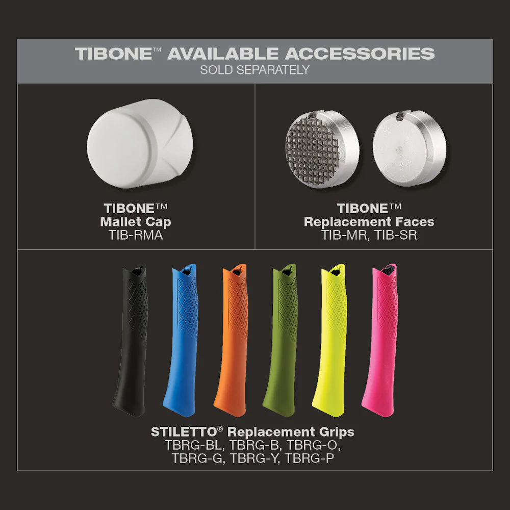 Stiletto® TIBONE⢠14oz Smooth/Curved Titanium Framing Hammer - Image 7