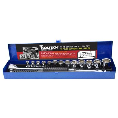 Tooltech 17 pc. Socket Set 1/2" Drive - Image 2