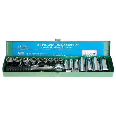 Tooltech 21 pc. Socket Set 3/8" Drive - Image 2