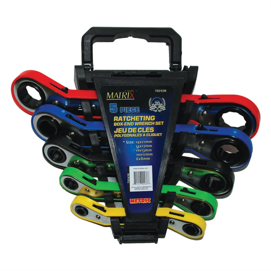 Tooltech 5 pc. Ratcheting Wrench Box End - Image 2