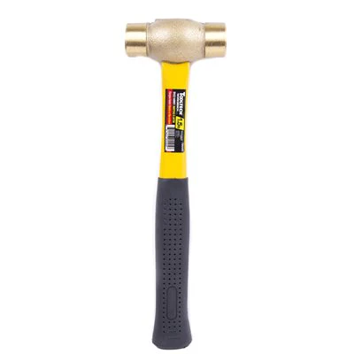 Tooltech Fiberglass Handle Brass Head Hammer