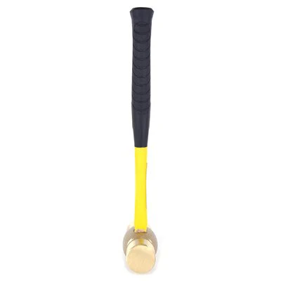 Tooltech Fiberglass Handle Brass Head Hammer - Image 4