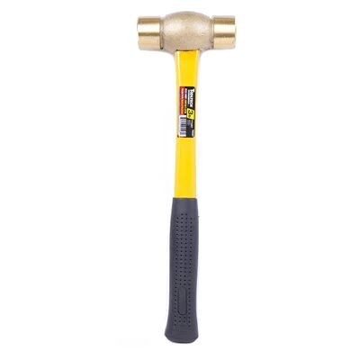 Tooltech Fiberglass Handle Brass Head Hammer - Image 6