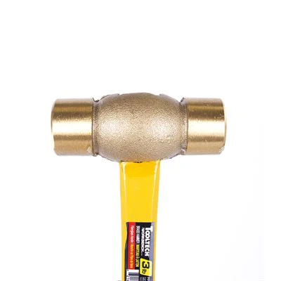 Tooltech Fiberglass Handle Brass Head Hammer - Image 9