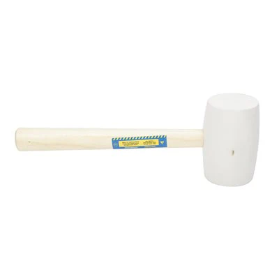 Tooltech White Rubber Mallet w/ Wood Handle - Image 3