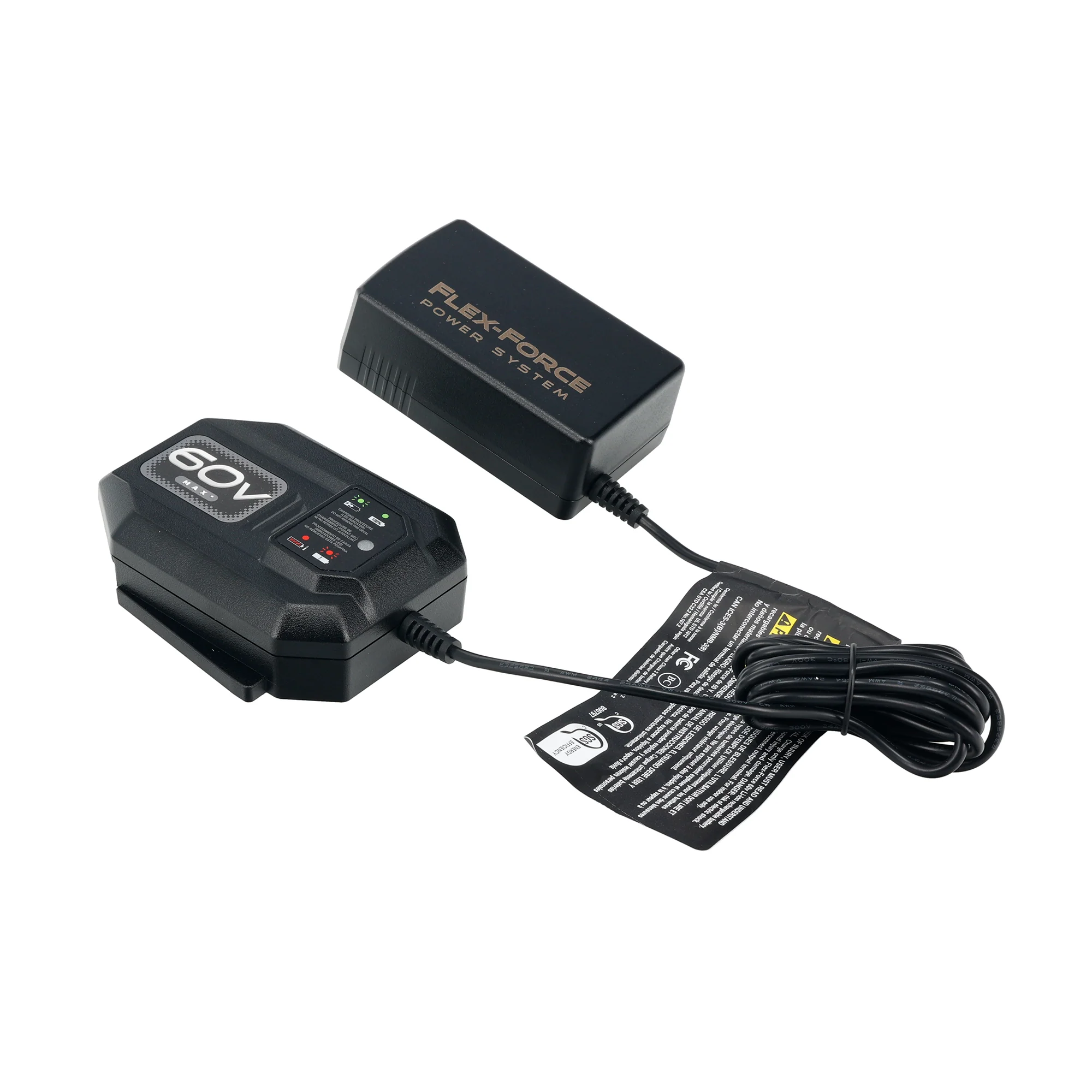 Toro 60V MAX Flex-Force 1 Amp Li-Ion Battery Charger - Image 2
