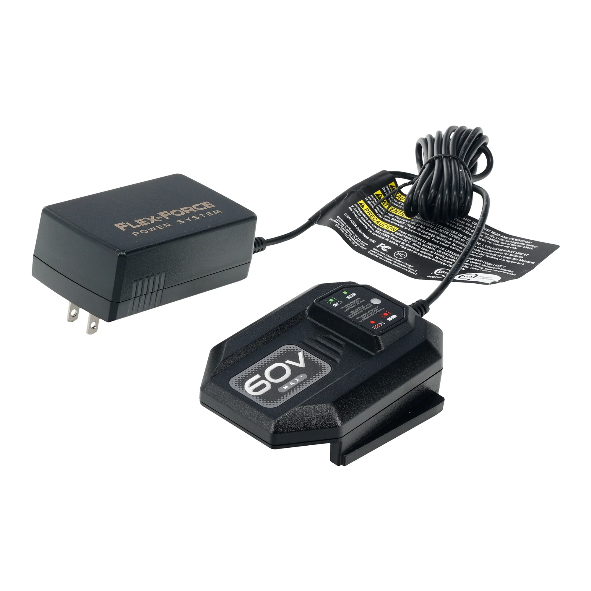 Toro 60V MAX Flex-Force 1 Amp Li-Ion Battery Charger - Image 3