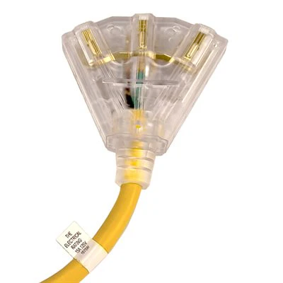 Triple Tap Extension Cord In-line GFCI with Manual Reset - Image 2