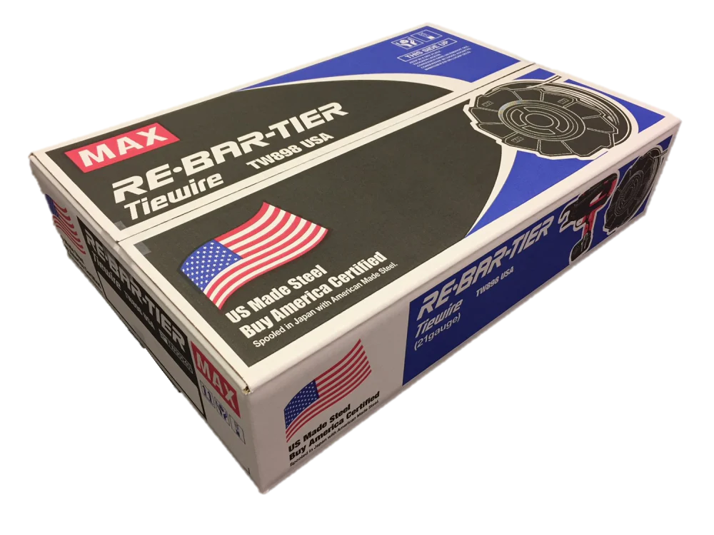 MAX 50PK 21 Gauge Steel Rebar Tie Wire Roll