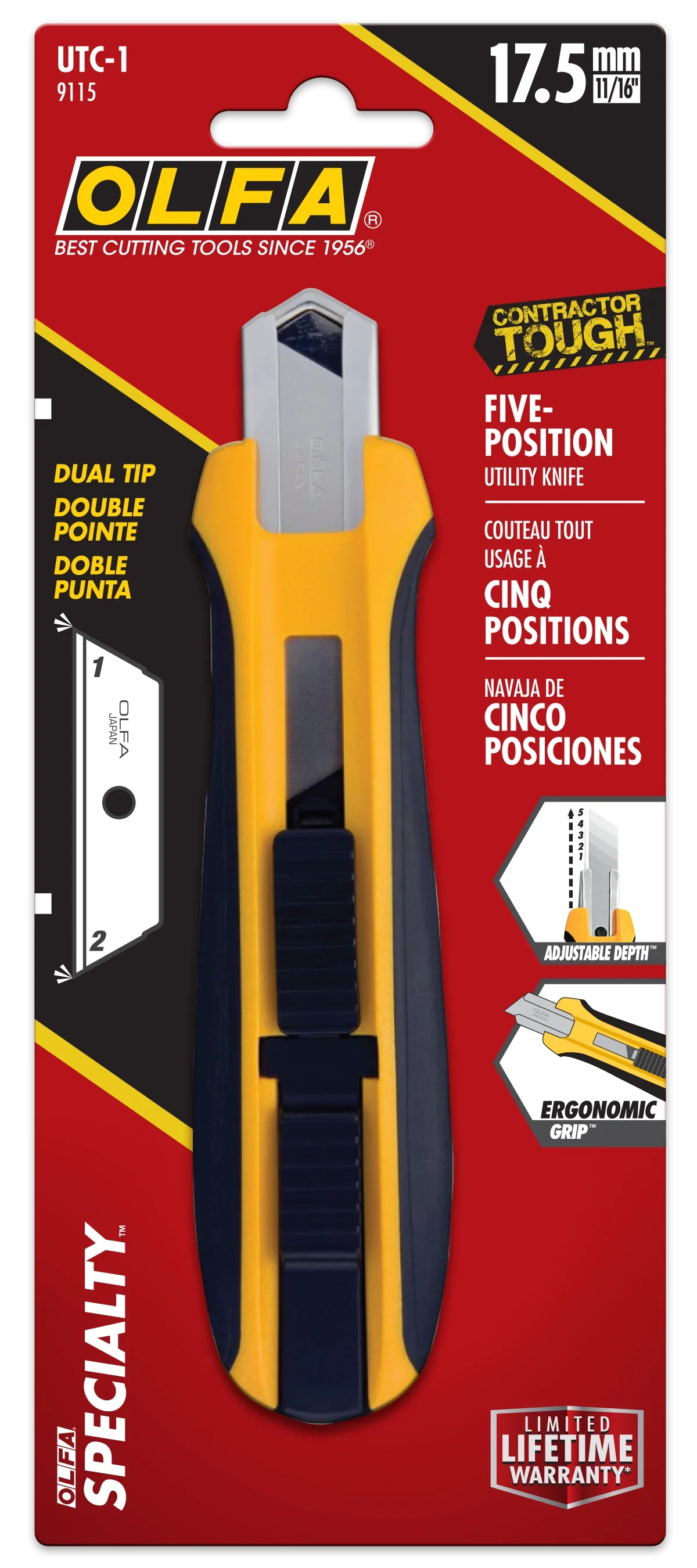 Olfa UTC-1 5-Position Utility Knife - Image 5