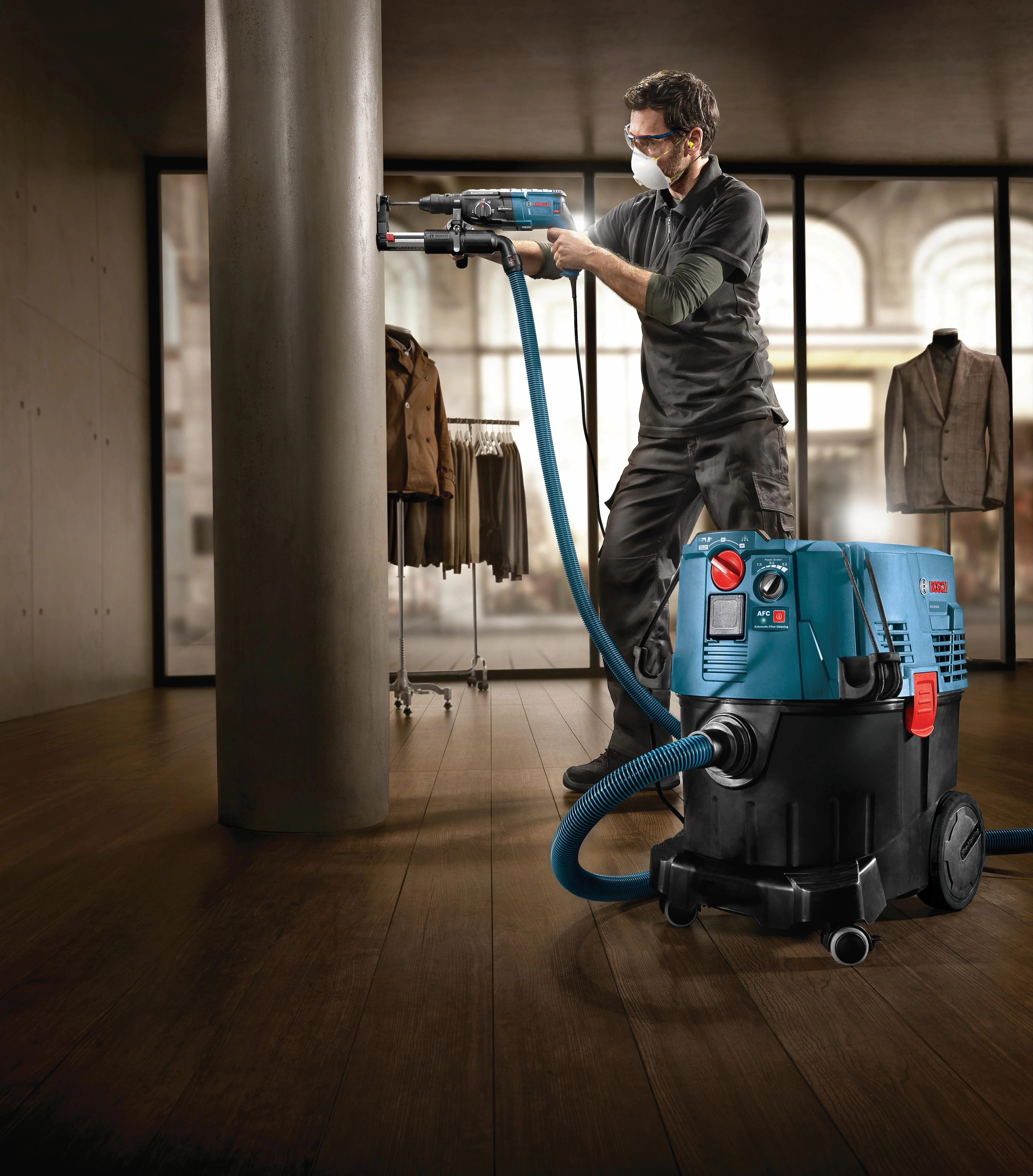 Bosch 9-Gallon Dust Extractor w/ Auto Filter Clean & HEPA Filter - Image 10